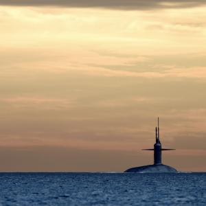 A ship subsurface ballistic nuclear (SSBN) submarine